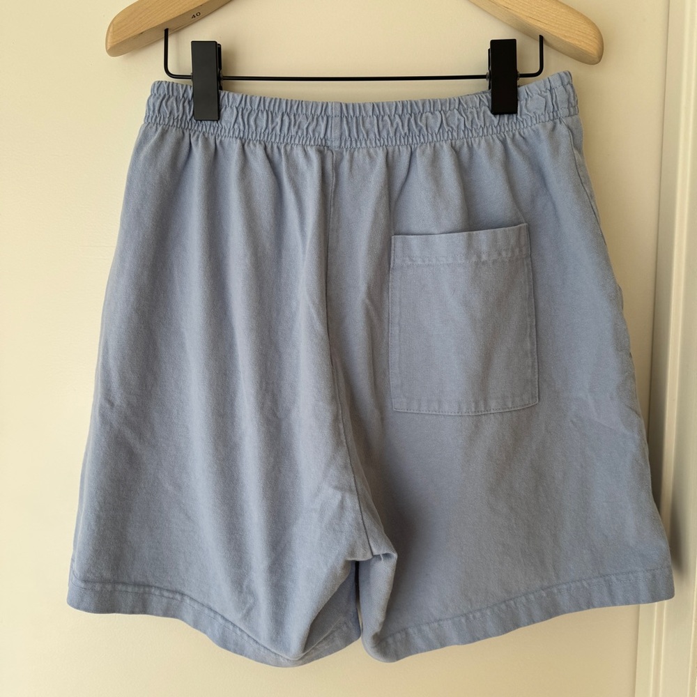 SPORTY & RICH Gym Short in Hydrangea Blue - Picture 5 of 7